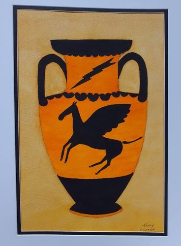 Terry, Grecian water vessel.